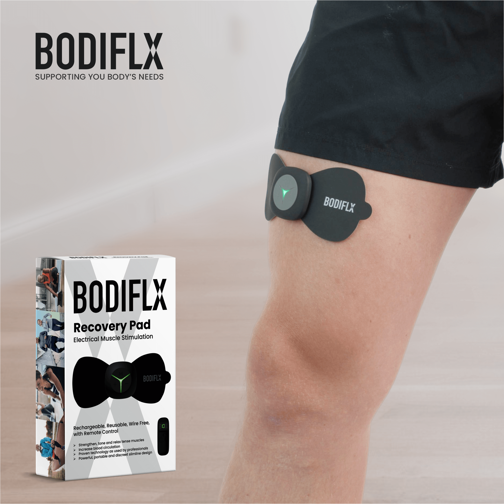 BODIFLX隨身按摩師 無線 EMS 肌肉及止痛按摩儀