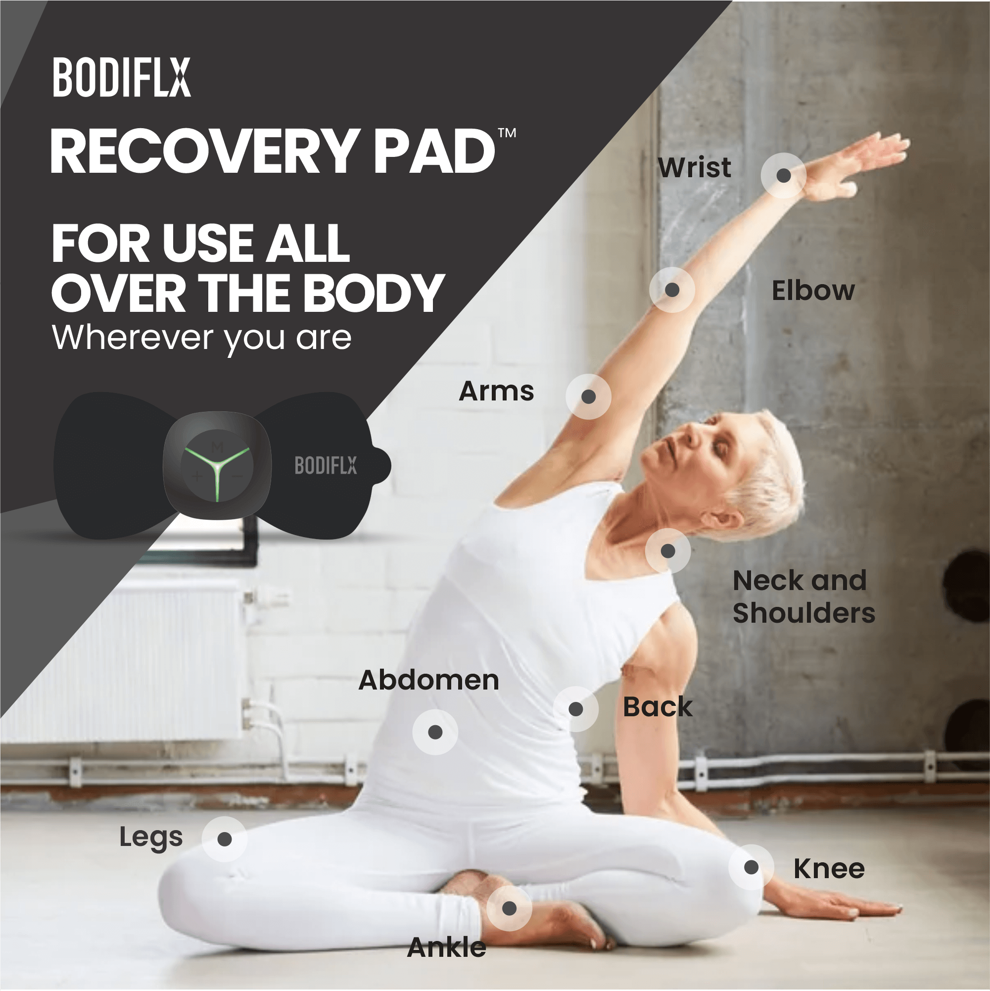 BODIFLX隨身按摩師 無線 EMS 肌肉及止痛按摩儀