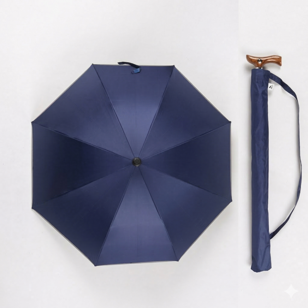 [MedS Support] Adjustable Height Cane Short Umbrella