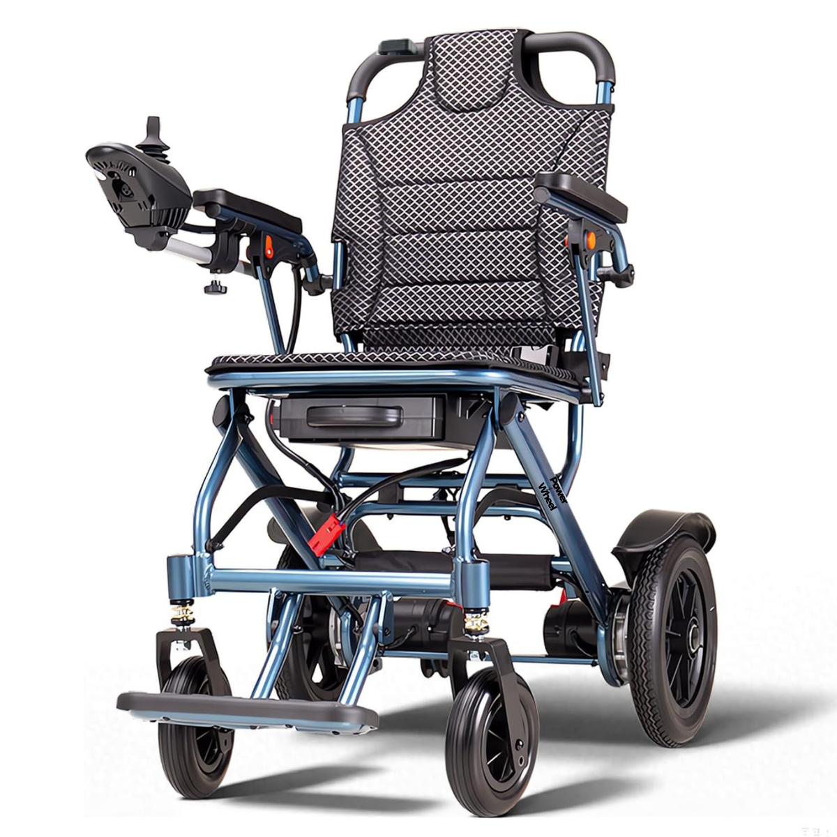 輕量電動輪椅 LT PLUS，鋁合金支架設計，搭配可翻扶手的功能，適合各種需求的電動輪椅。