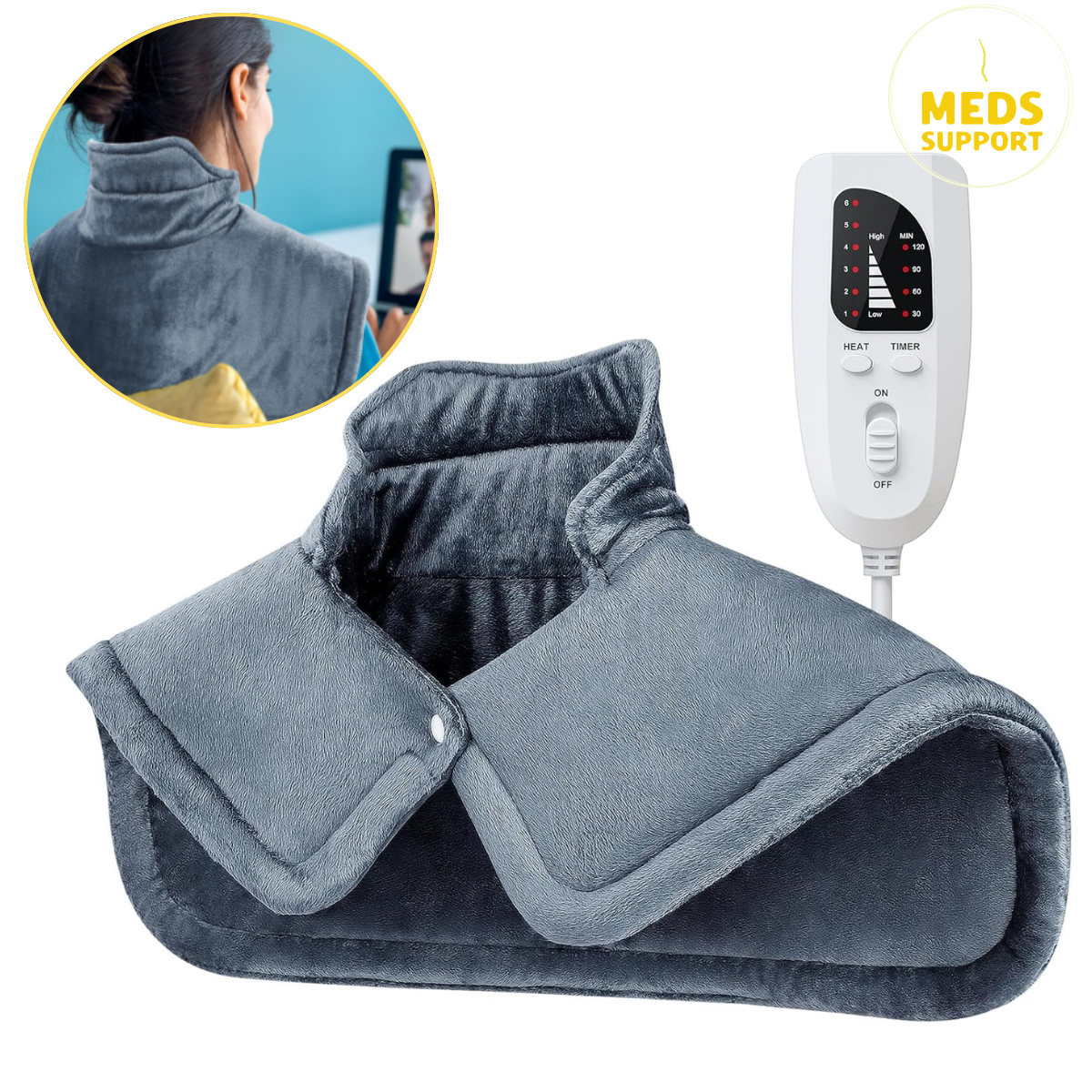 [Meds Support] 理療電熱肩頸墊
