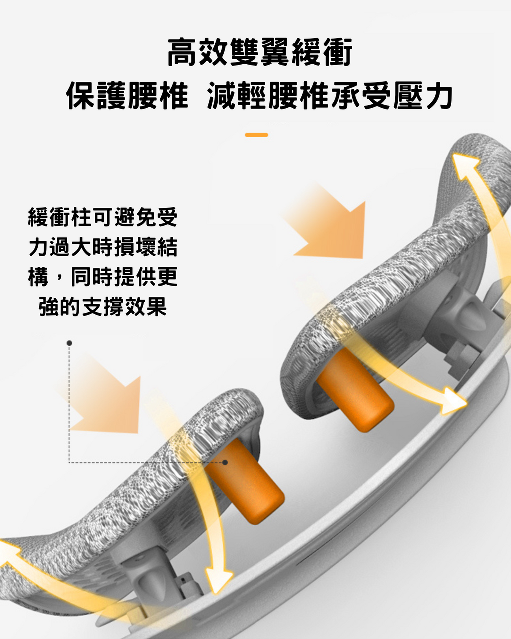 [Meds Support] 雙翼氣囊腰背墊