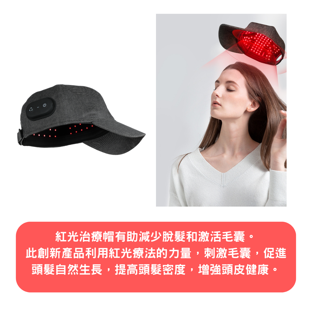 [Meds Support] 無線紅光治療帽 有助頭髮生長 防脫髮