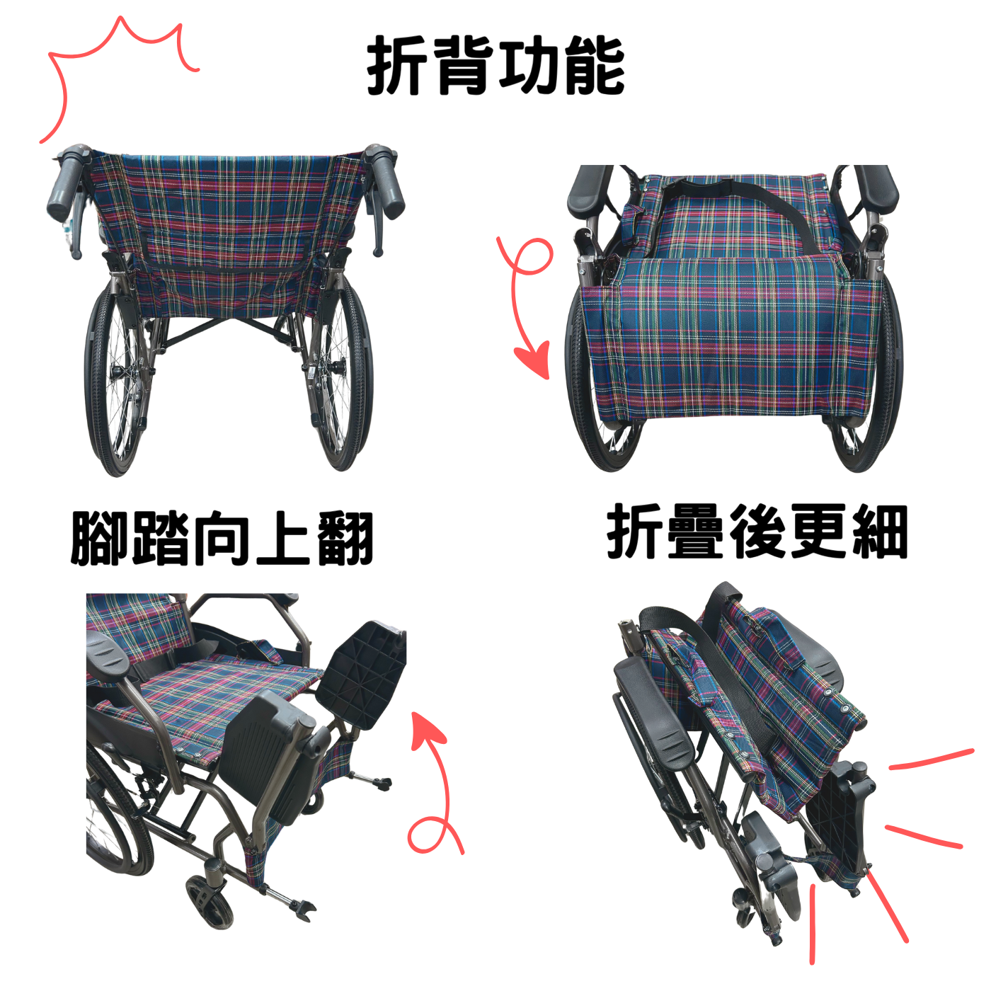 [Meds Care] MF20B鋁合金輕便輪椅