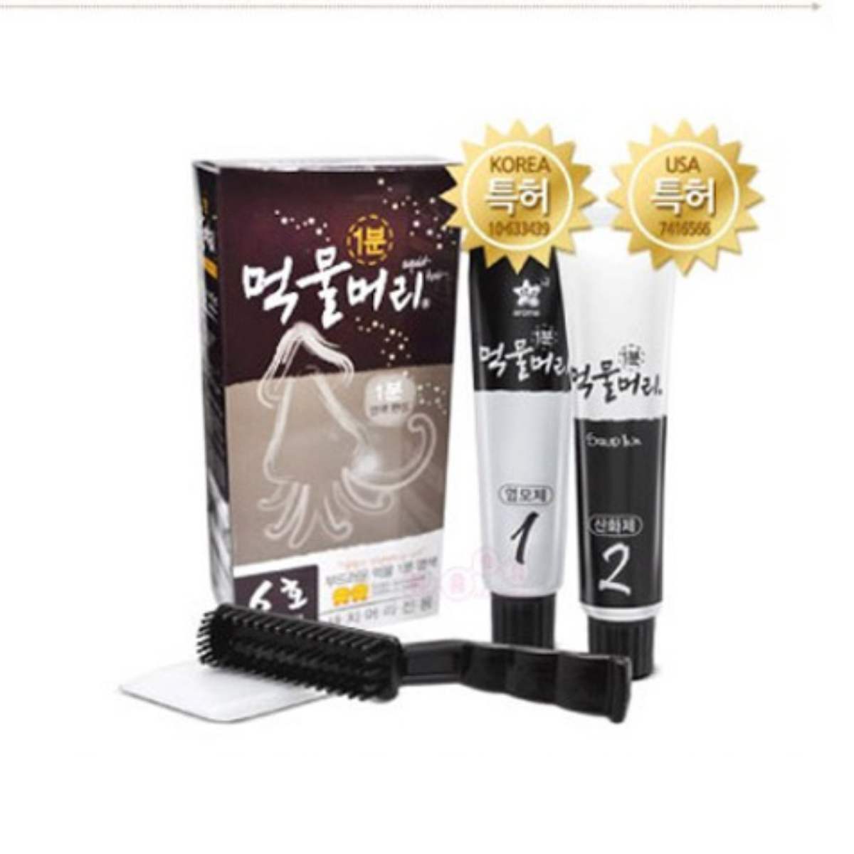 墨頭染髮膏男女快速1分鐘染髮劑 60ml