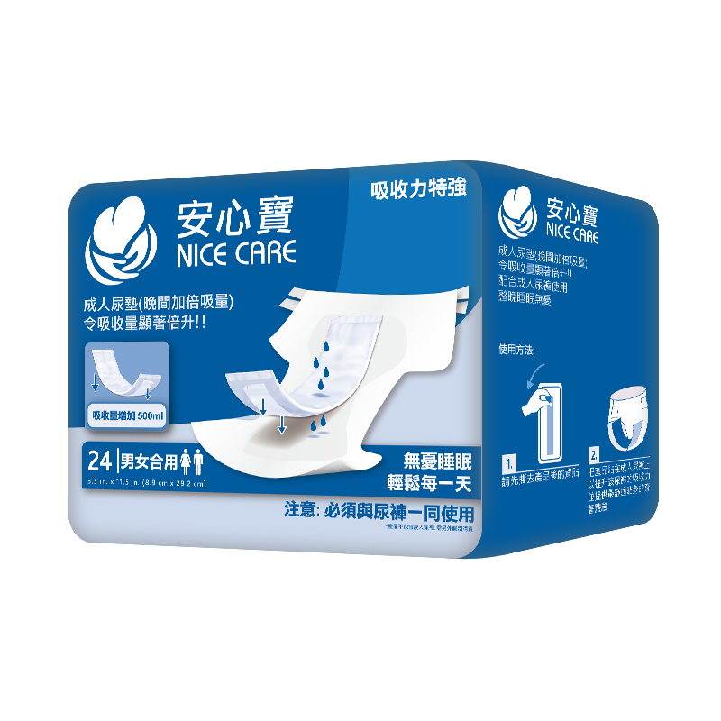 [Nicecare] 安心寶增吸加護墊-201R 男女合用 片芯