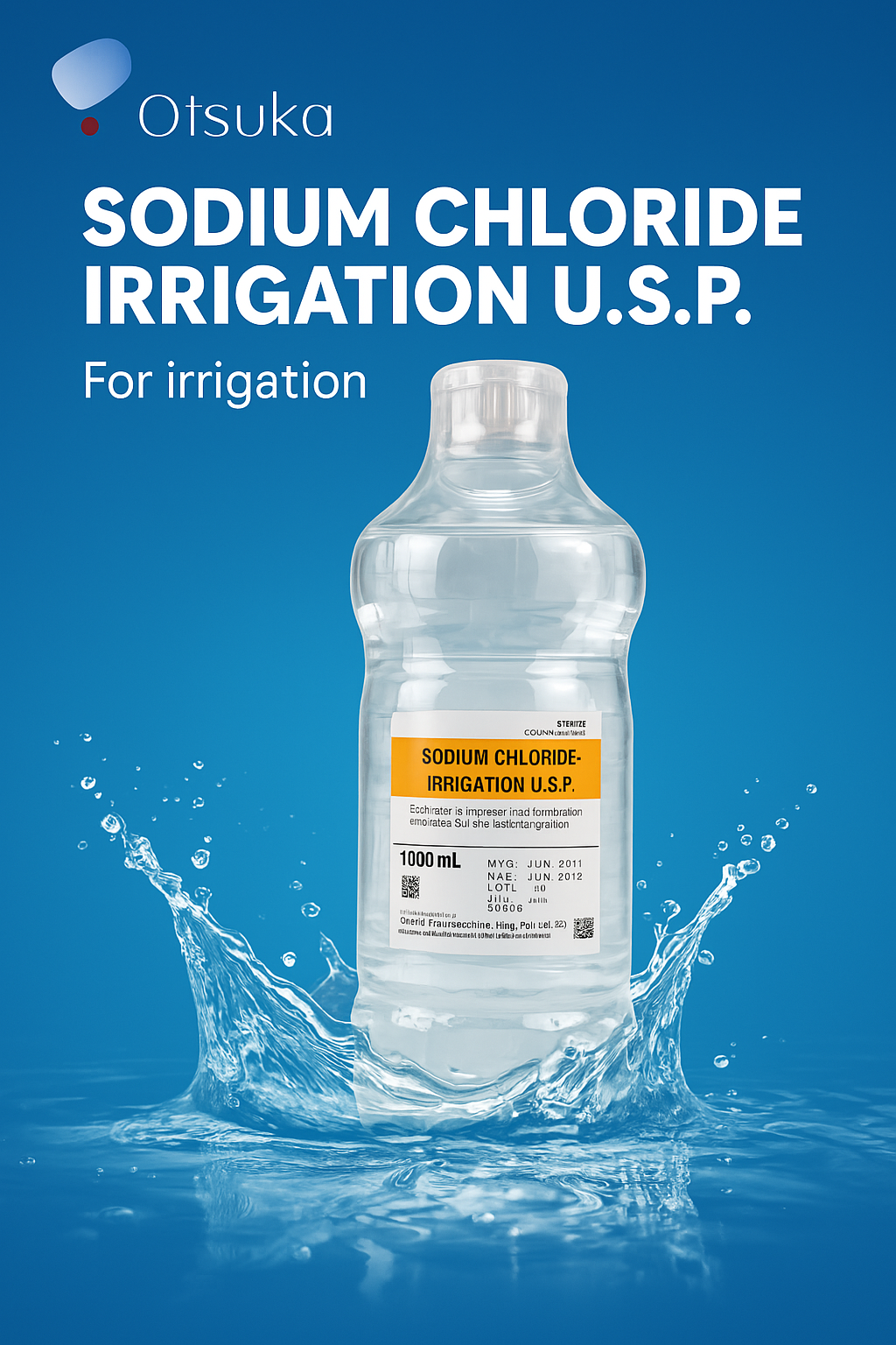 [大塚製藥]Otsuka 0.9% NaCl 生理鹽水 - 沖洗用 1L