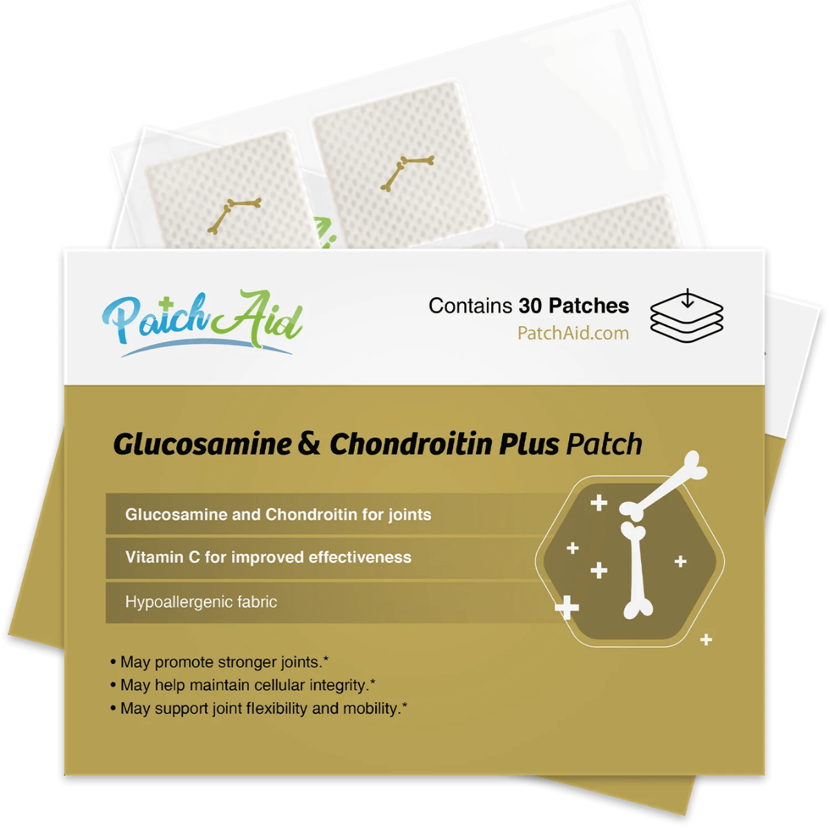 PatchAid 強效關節修護葡萄糖胺軟骨素貼片Glucosamine and Chondroitin Topical Plus Vitamin Patch