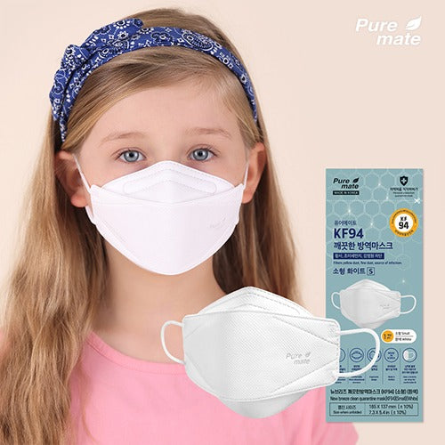 Puremate KF94 口罩 中童8-14歲 50個 (獨立包裝) 韓國製造
