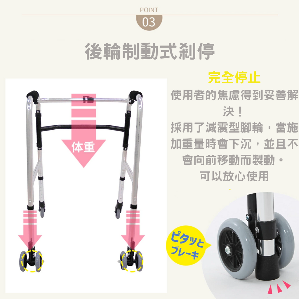 [樂樂健] 前後輪助行架