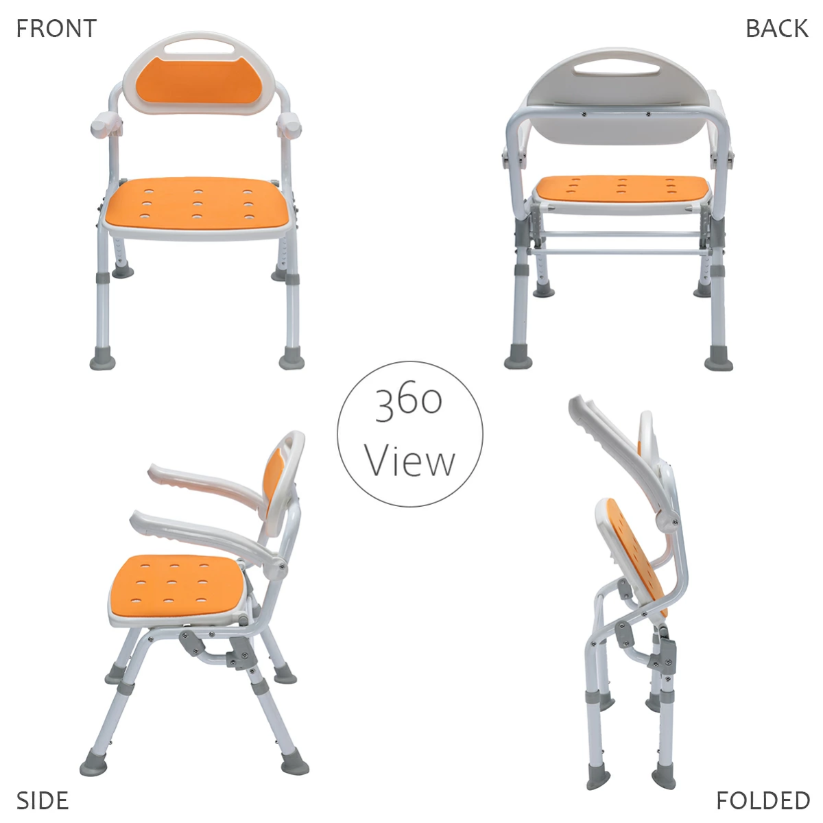 折疊式靠背沐浴椅