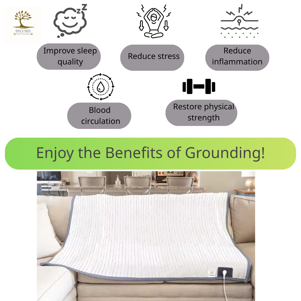 [Sylvara] 接地氣毛毯 絨被 自然療法 改善睡眠