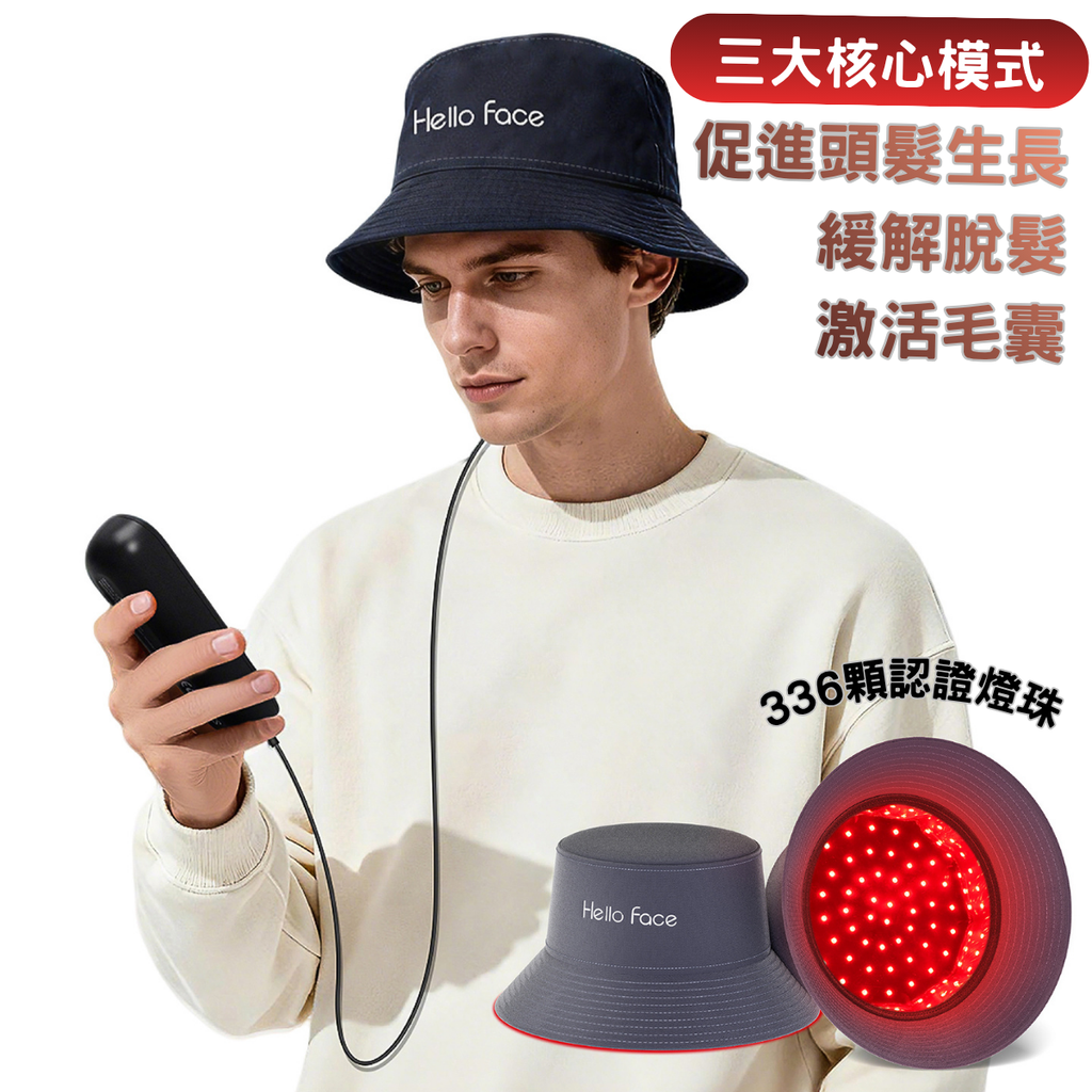 無線深層紅光生髮帽 豐盈告別脫髮