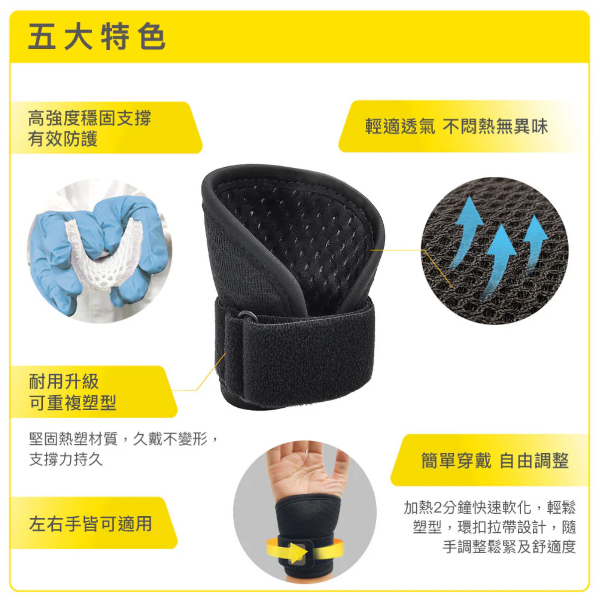 BRACOO 熱塑強固手腕護具