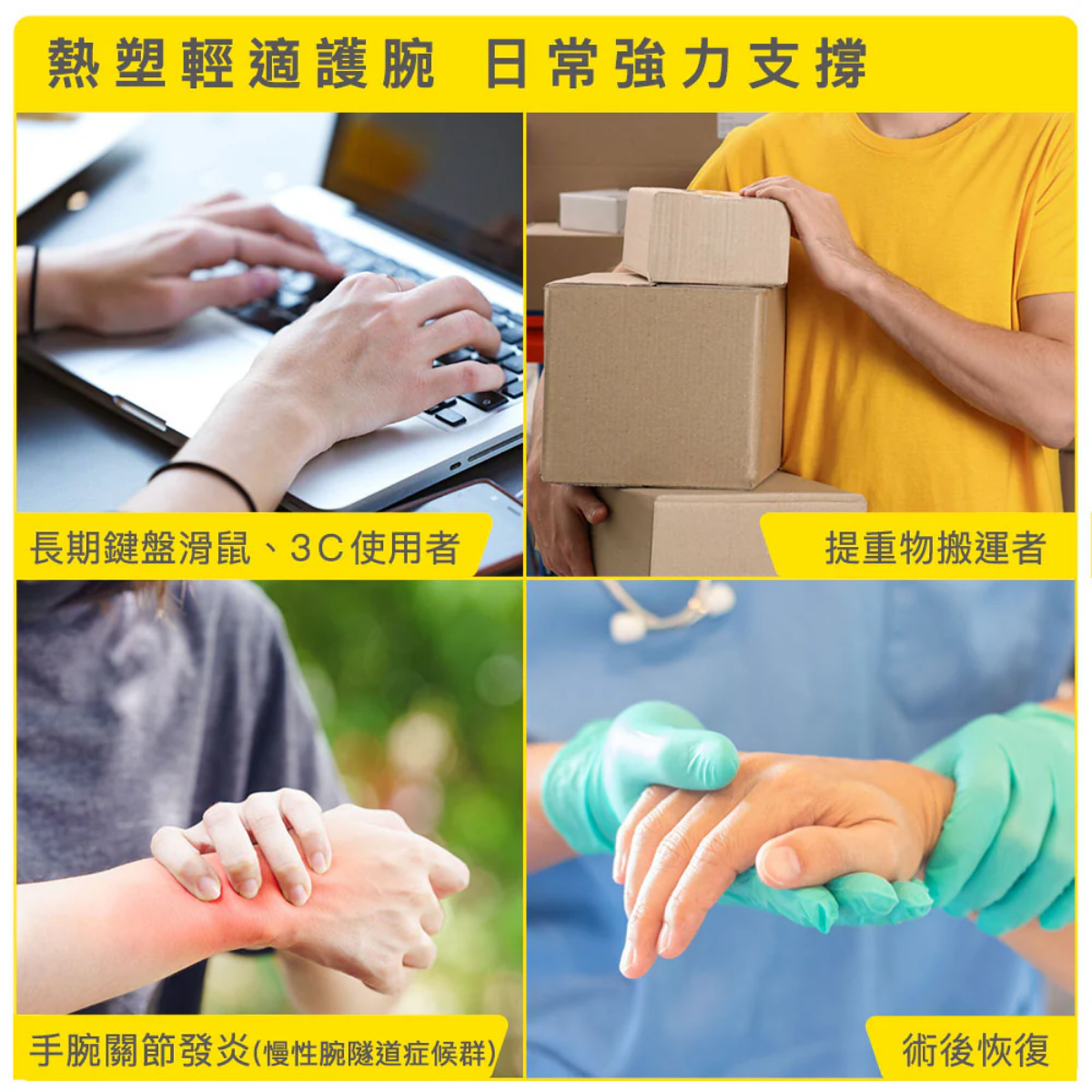 BRACOO 熱塑強固手腕護具