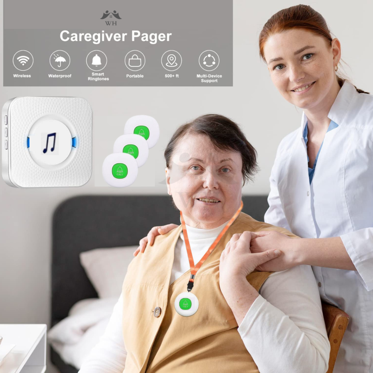 [WH] WHC3 SOS呼叫器 (3個SOS+1個接收器)