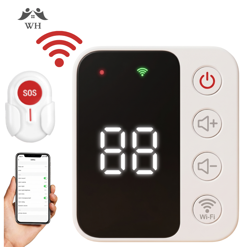 SS02智能WIFI SOS呼叫器 WHTY 套裝包括1個接收器及1個呼叫器
