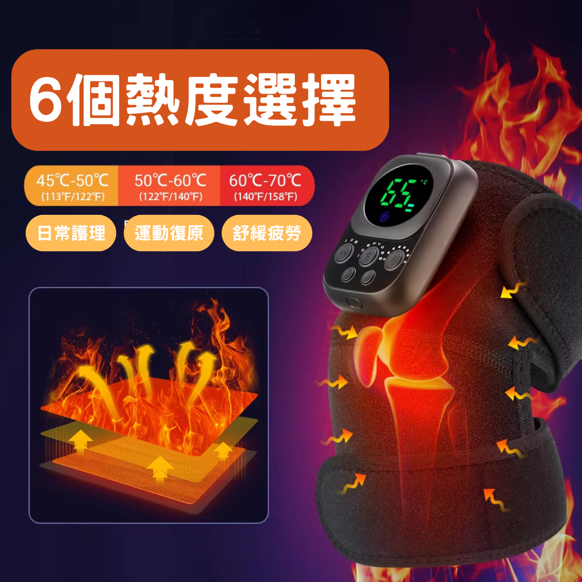 [Meds Support] 無線智能熱敷按摩護膝