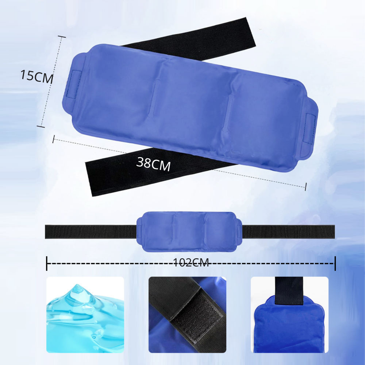 [Meds Support] 魔術貼固定冷熱敷墊 38*15CM