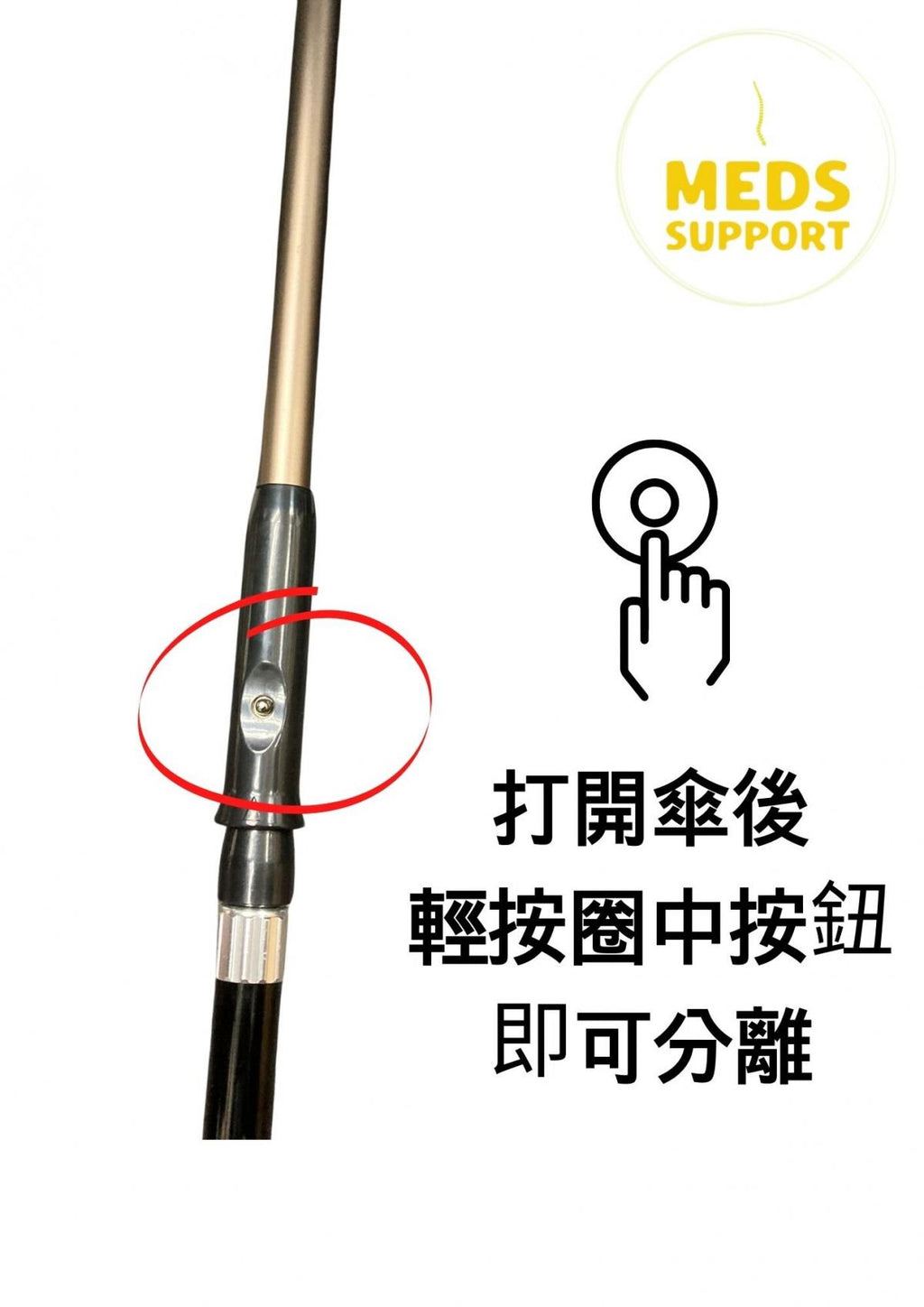 [MedS Support] 長者兩用二合一雨傘