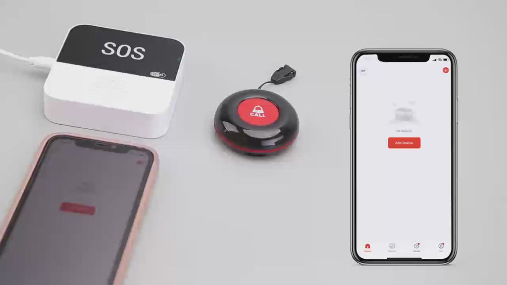 智能WIFI SOS呼叫器 WHTY 套裝包括1個接收器及1個呼叫器