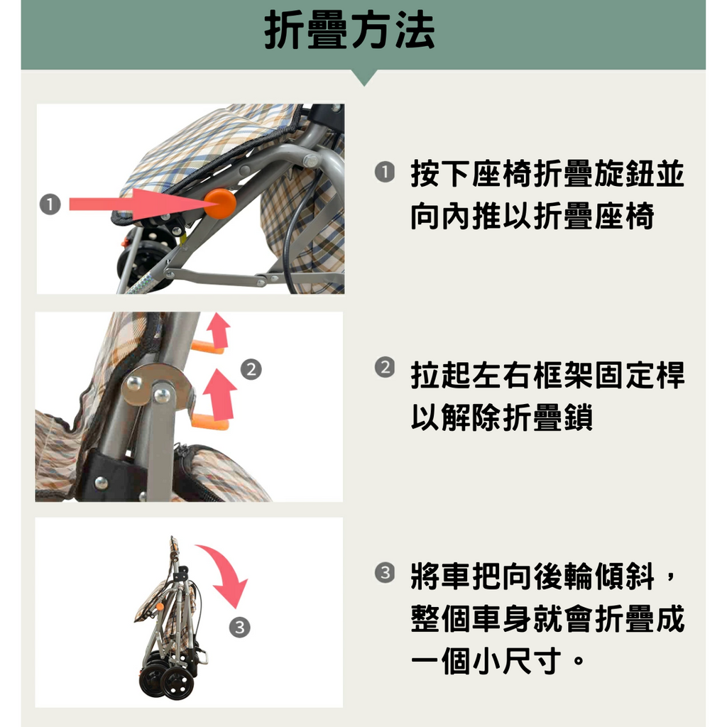 [樂樂健] 輕量購物助行車