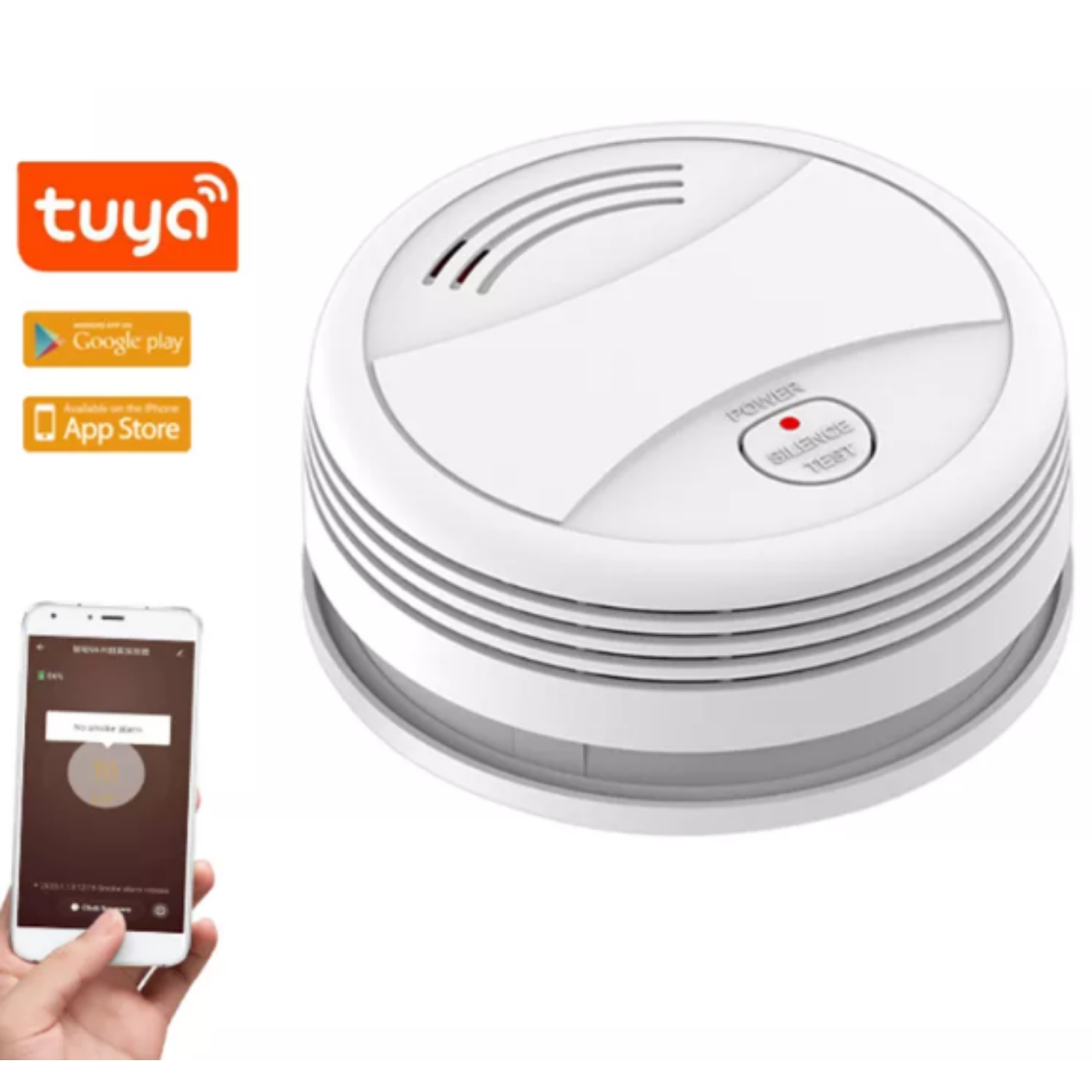 [WH] 智能WIFI防火煙霧警報器WHSM10